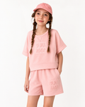 Girls Pink Summer Terry Co-Ord Set – Premium Soft Terry Fabric | New Arrival | 1-6 Years | RAAB
