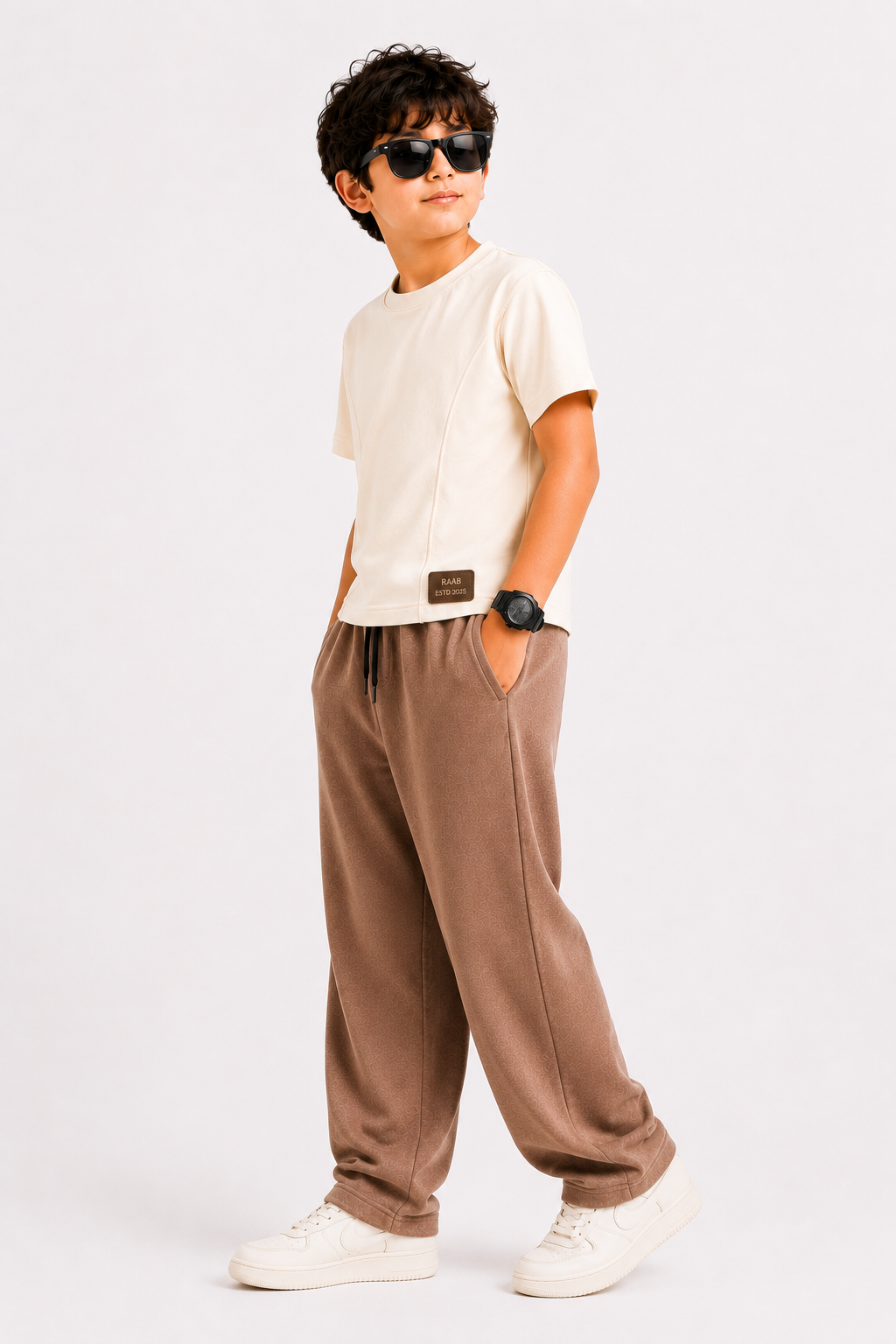 RAAB Premium Soft Terry Co-Ord Set for Kids – Stylish Summer T-Shirt & Trouser Outfit (3 to 15 Years)