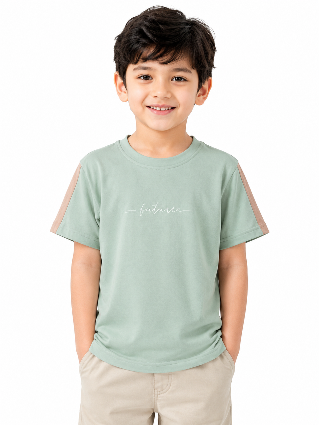 RAAB Future Soft Terry Summer T-Shirt for Kids – Premium Half Sleeves Casual Tee (1 to 8 Years)