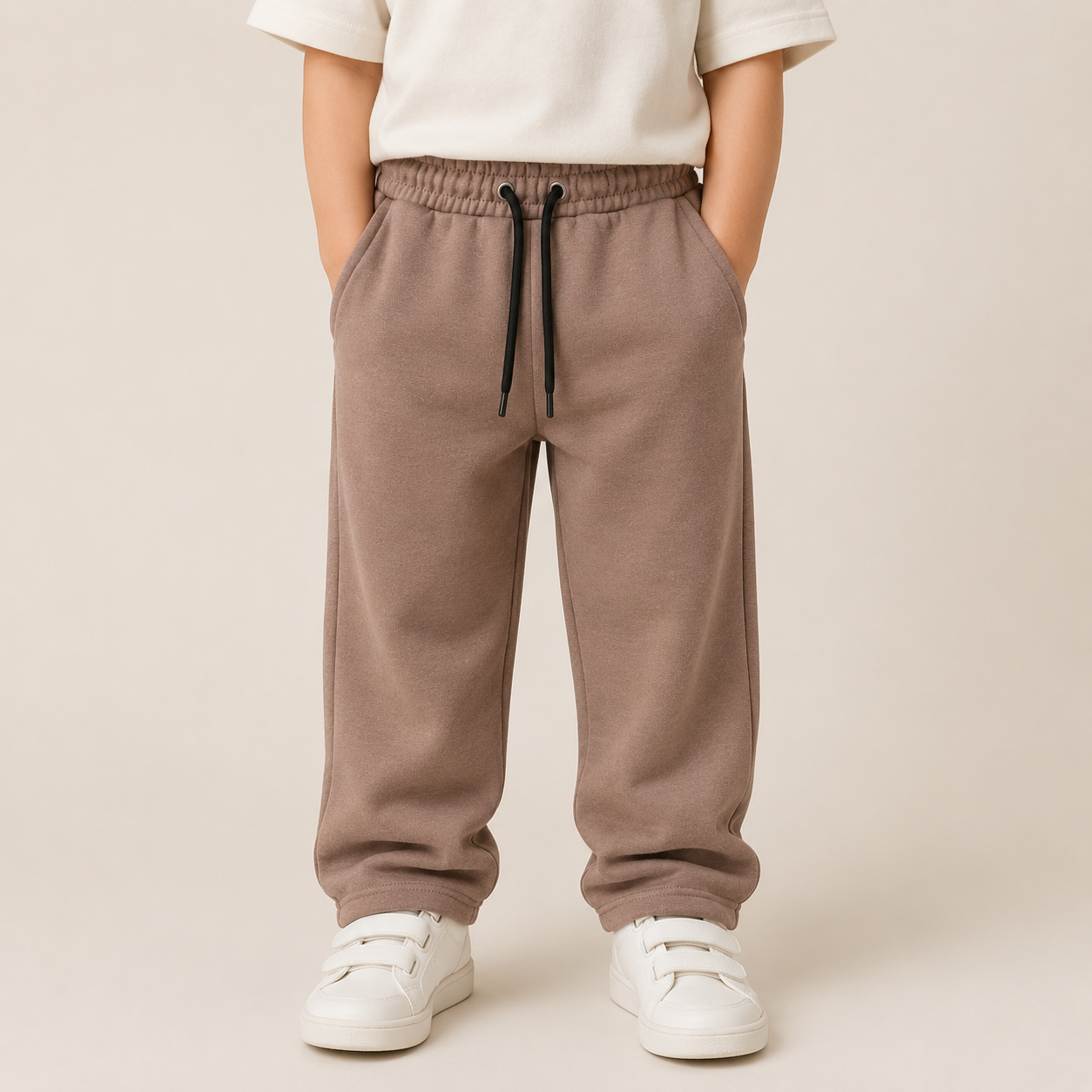 RAAB Kids Summer Terry Trouser – Soft & Comfortable Wide Fit Pants for Boys (3 to 15 Years)