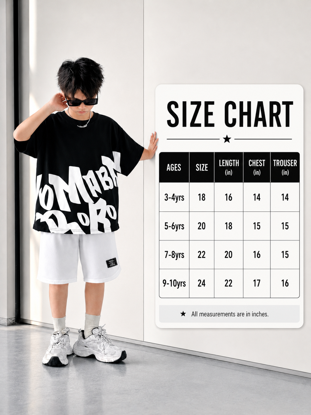 Boys Street Style Letter Print Drop Shoulder T-Shirt with Solid Shorts 2-Piece Summer Set