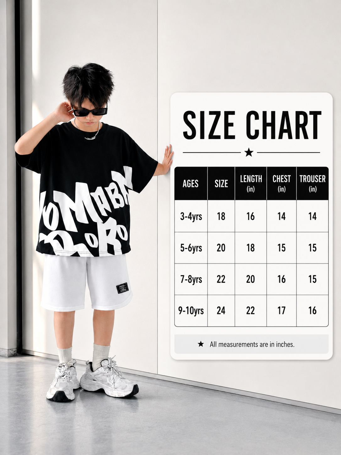 Boys Street Style Letter Print Drop Shoulder T-Shirt with Solid Shorts 2-Piece Summer Set