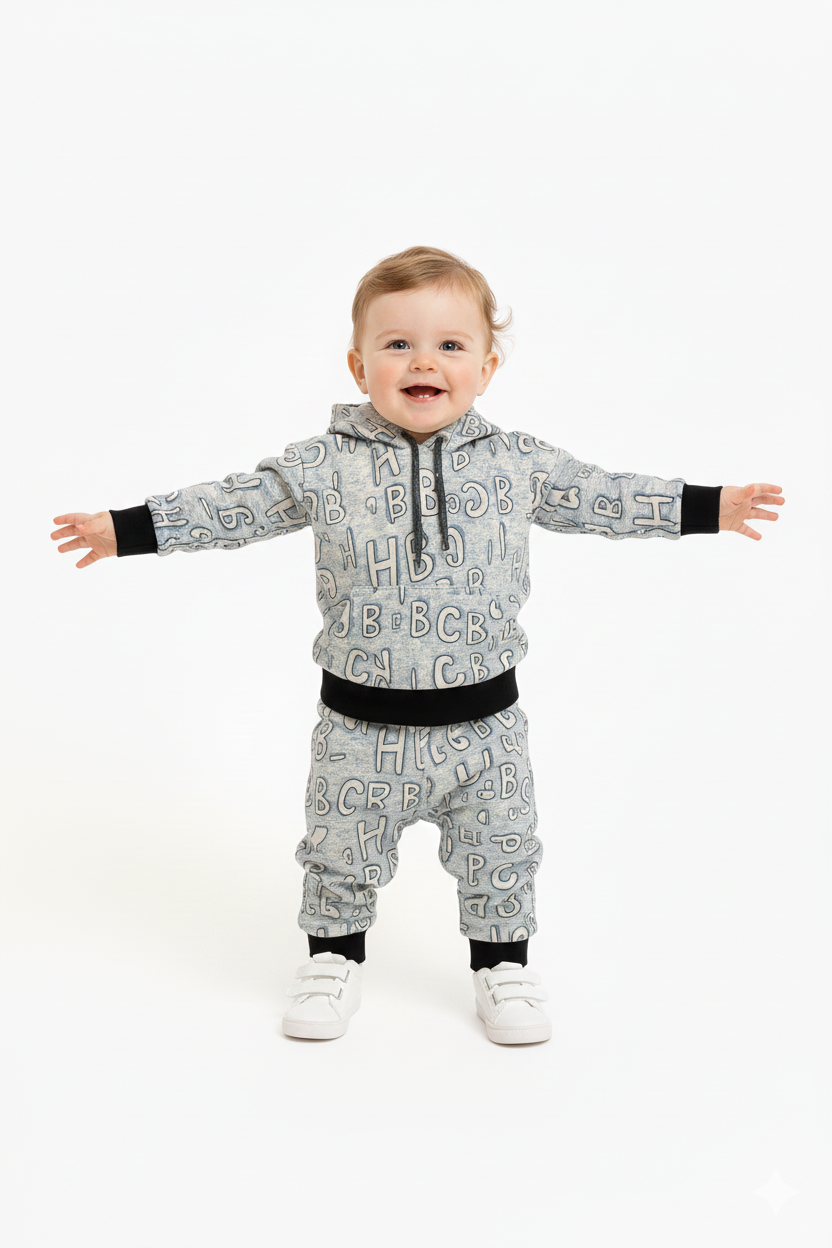CBH Blue Letter Printed Winter Tracksuit (Kids)