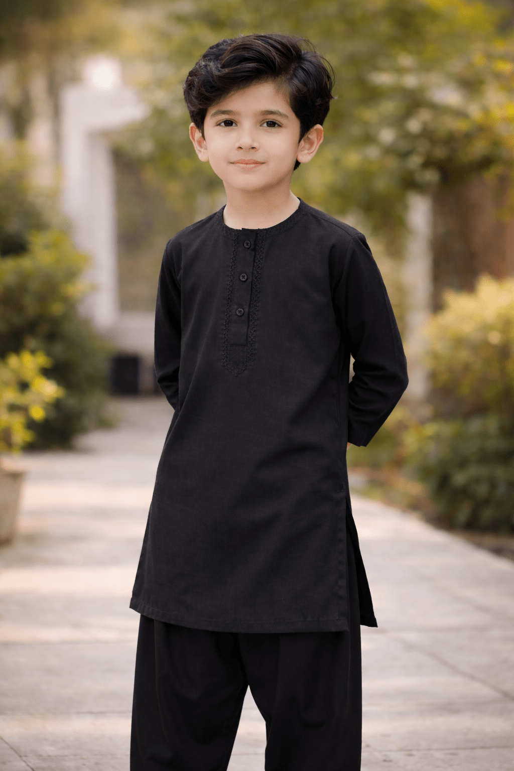 Boys Classic Kurta Shalwar Set – 5 Elegant Colors - Raab.pk