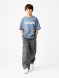 Boys Oversized “DREAM” Summer T-Shirt & Relaxed Fit Pants Set - Raab.pk