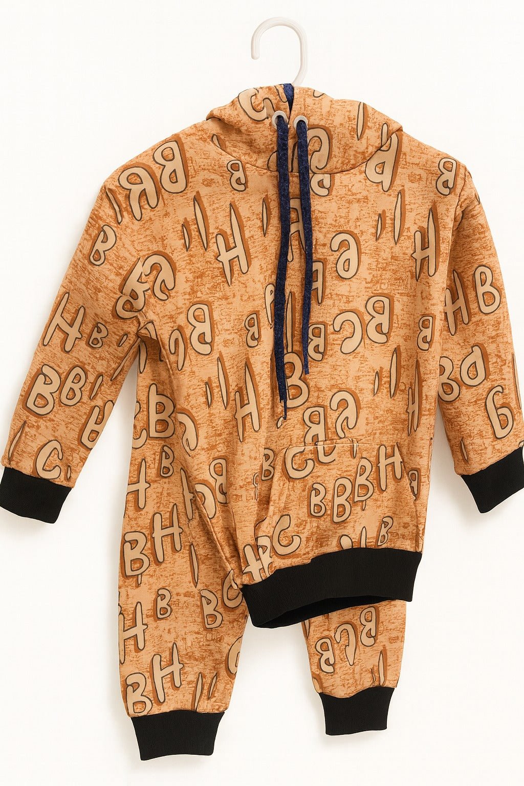 CBH Letter Printed Peach Winter Tracksuit (Kids) - Raab.pk