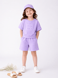 Girls Lavender Summer Terry Co-Ord Set – Premium Soft Terry Fabric | New Arrival | 1-6 Years | RAAB - Raab.pk