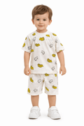 Kids Banana Print Summer Co - Ord Set – Soft Fine Jersey - Raab.pk
