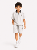Kids New York Printed Co - Ord Set (T-Shirt & Shorts) – Down Shoulder Style - Raab.pk
