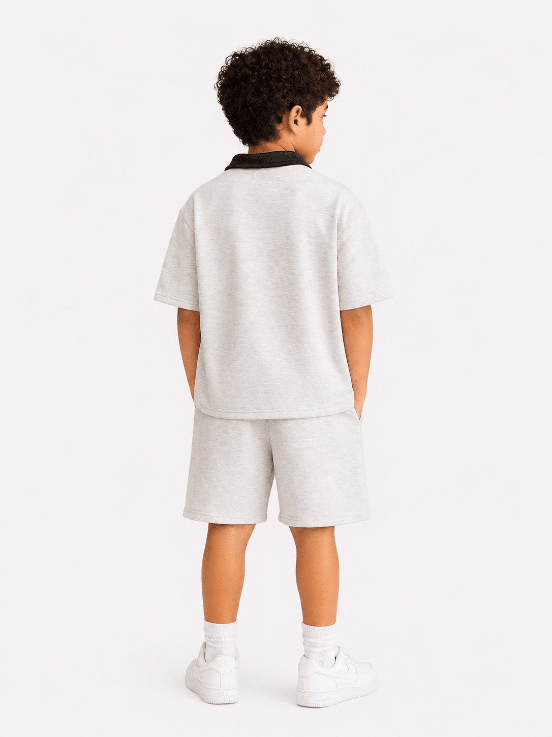 Kids New York Printed Co - Ord Set (T-Shirt & Shorts) – Down Shoulder Style - Raab.pk