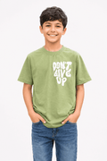 Kids Premium “Don’t Give Up” Graphic T-Shirt – Summer Collection - Raab.pk