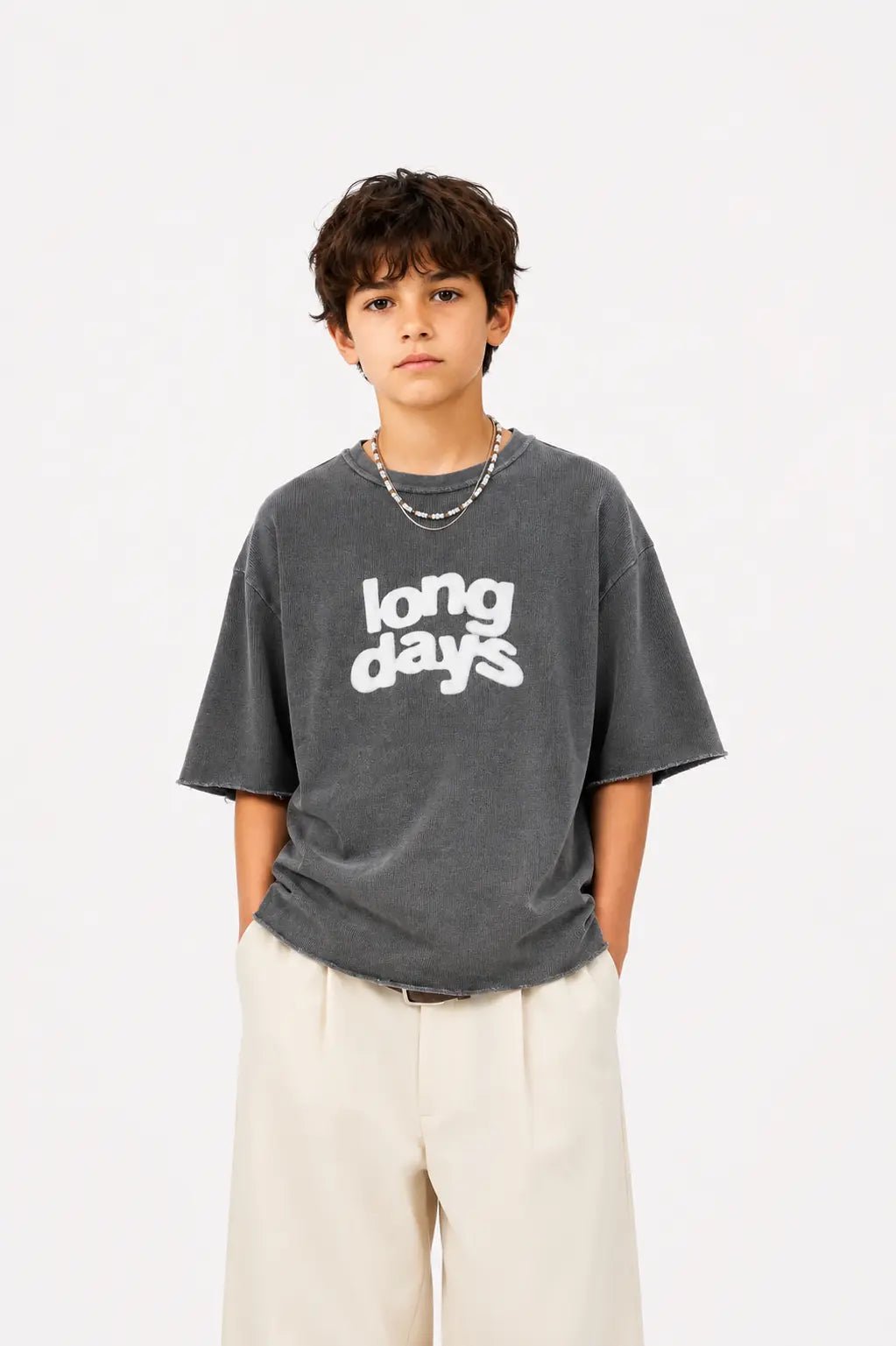 Pack of 2 Boys Drop Shoulder Printed T-Shirts (1 to 15 Years) – Trendy Oversized Tees - Raab.pk