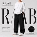 Raab Kids Black Terry Trouser (3 - 12 Years) - Front Line Design, Premium Summer Fabric - Raab.pk