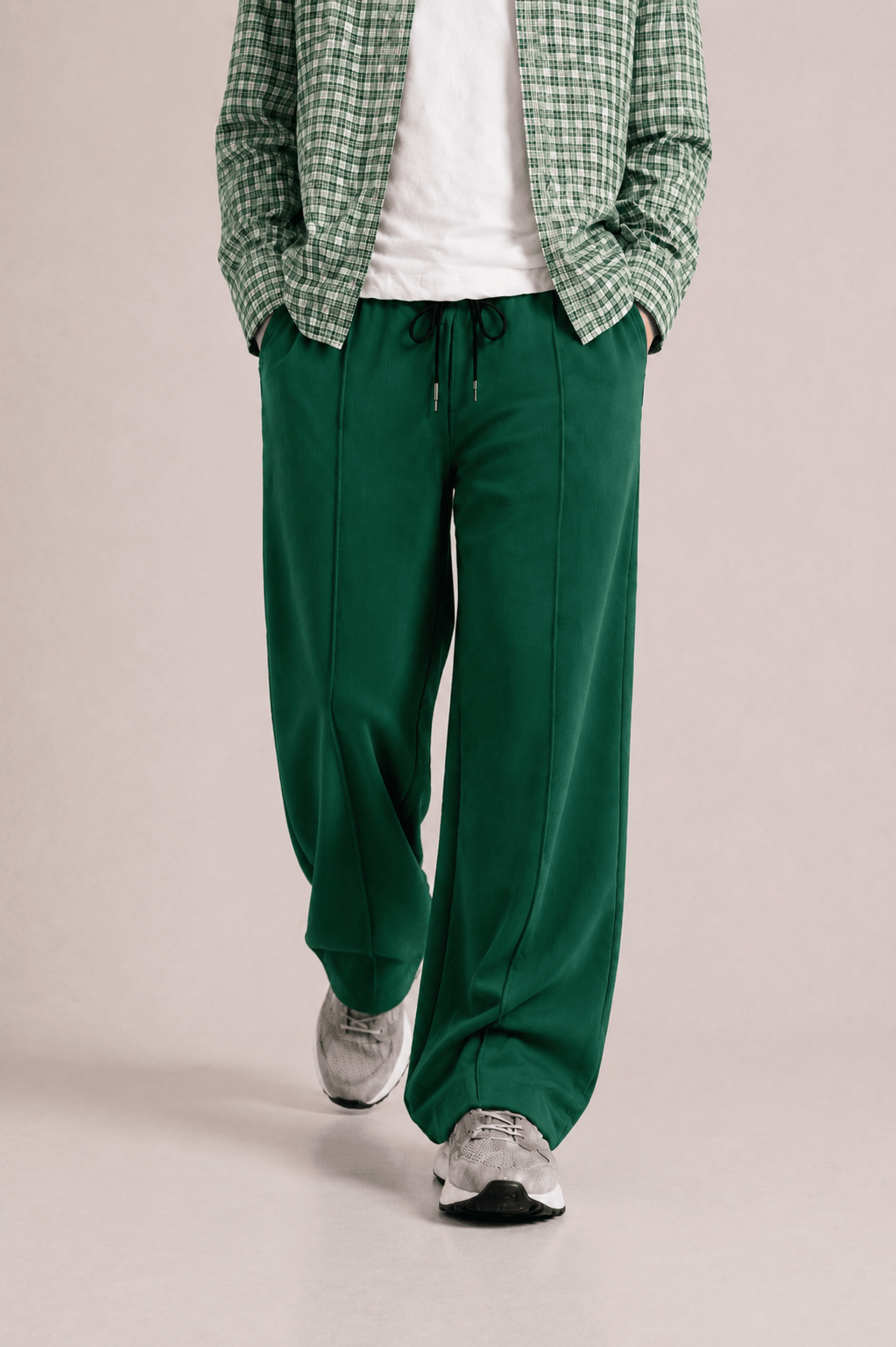 Raab Kids Green Terry Trouser (3 - 12 Years) - Premium Summer Fabric, Stylish & Comfortable - Raab.pk