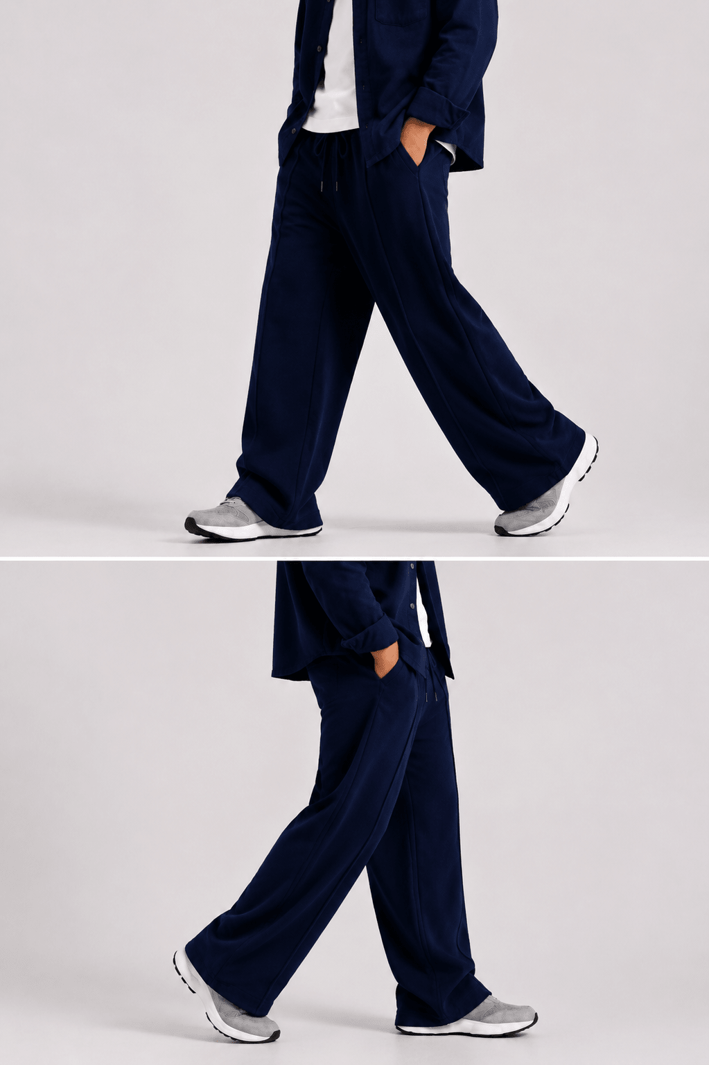 Raab Kids Navy Blue Baggy Trouser (3 - 12 Years) - Premium Cotton Blend, Modern Fit, All - Day Comfort - Raab.pk