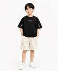 RAAB Kids "ourdailykids" Printed Drop Shoulder T-Shirt & Shorts Set (1 to 10 Years) - Raab.pk
