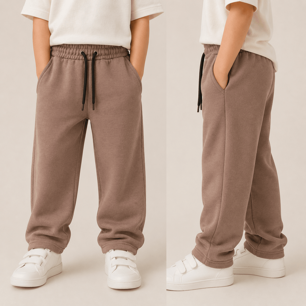 RAAB Kids Summer Terry Trouser – Soft & Comfortable Wide Fit Pants for Boys (3 to 15 Years) - Raab.pk