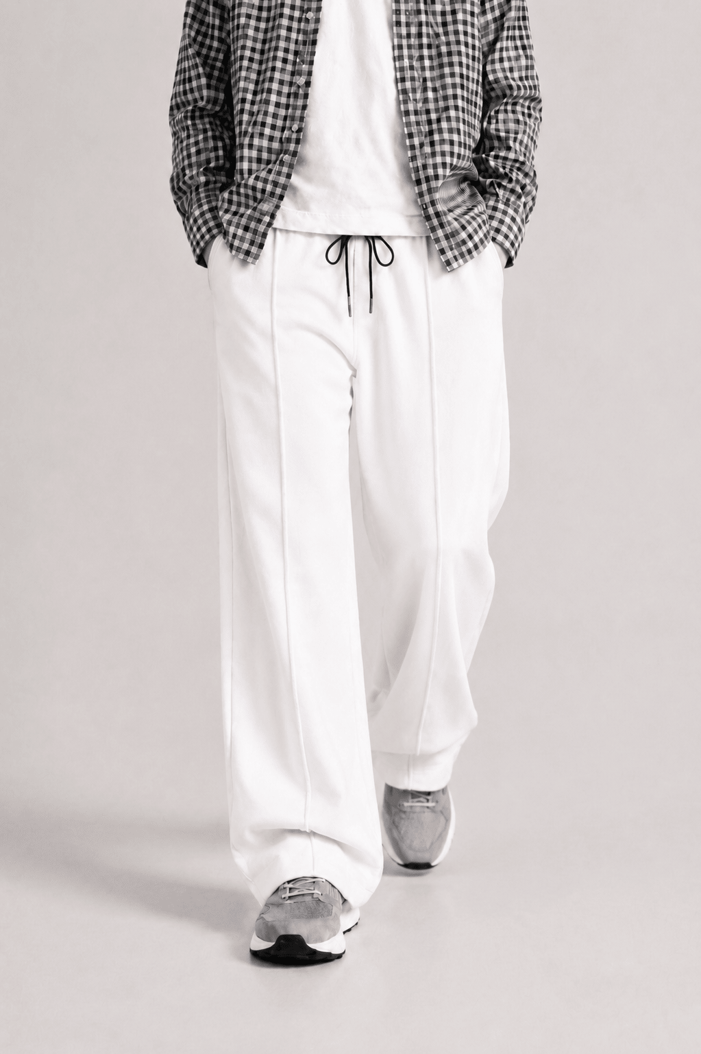 Raab Kids White Terry Trouser (3 - 12 Years) - Premium Stretch Fabric, Comfortable & Stylish - Raab.pk