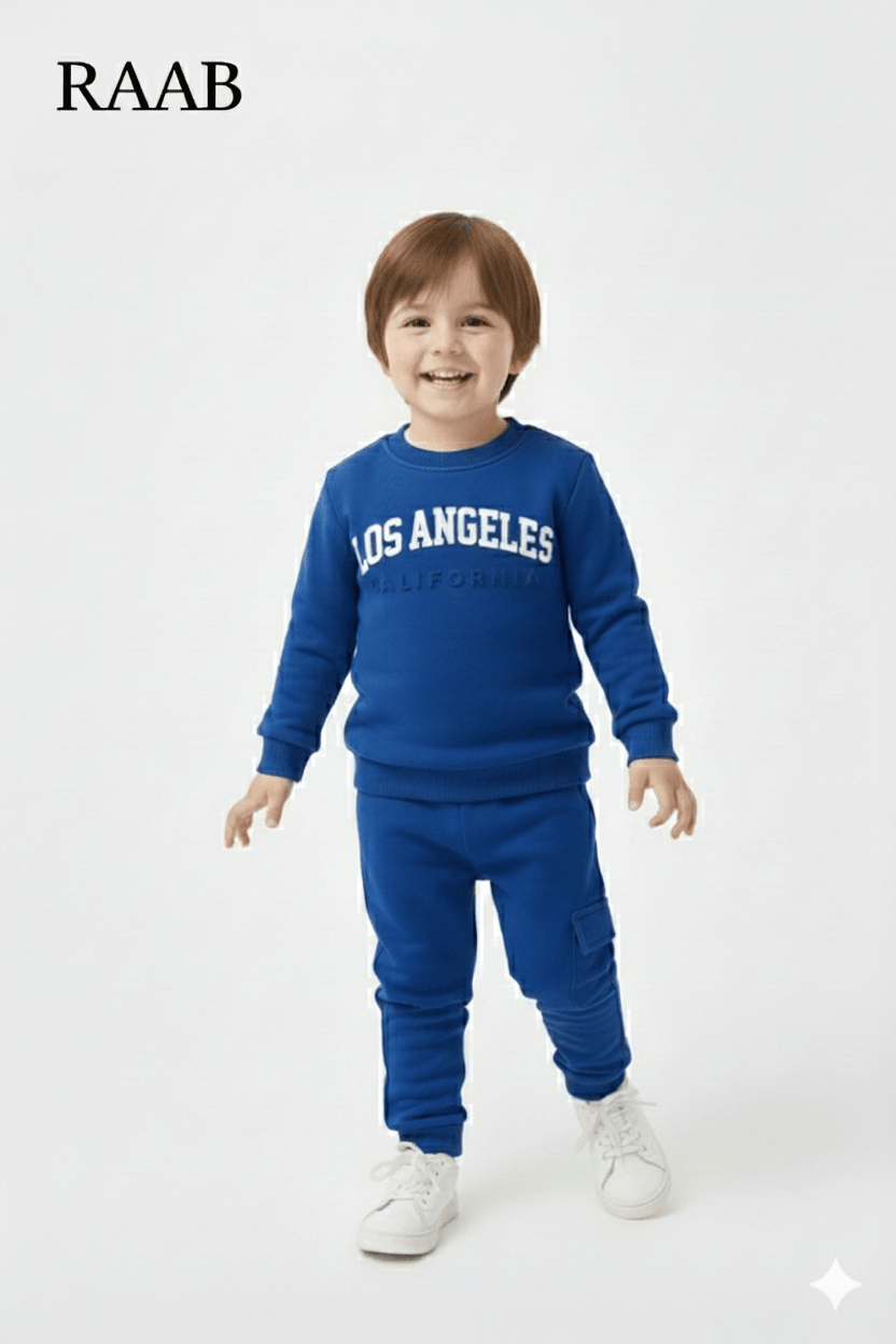 RAAB Royal Blue Fleece Suit – Cargo Pocket Edition | Winter 2025 - Raab.pk