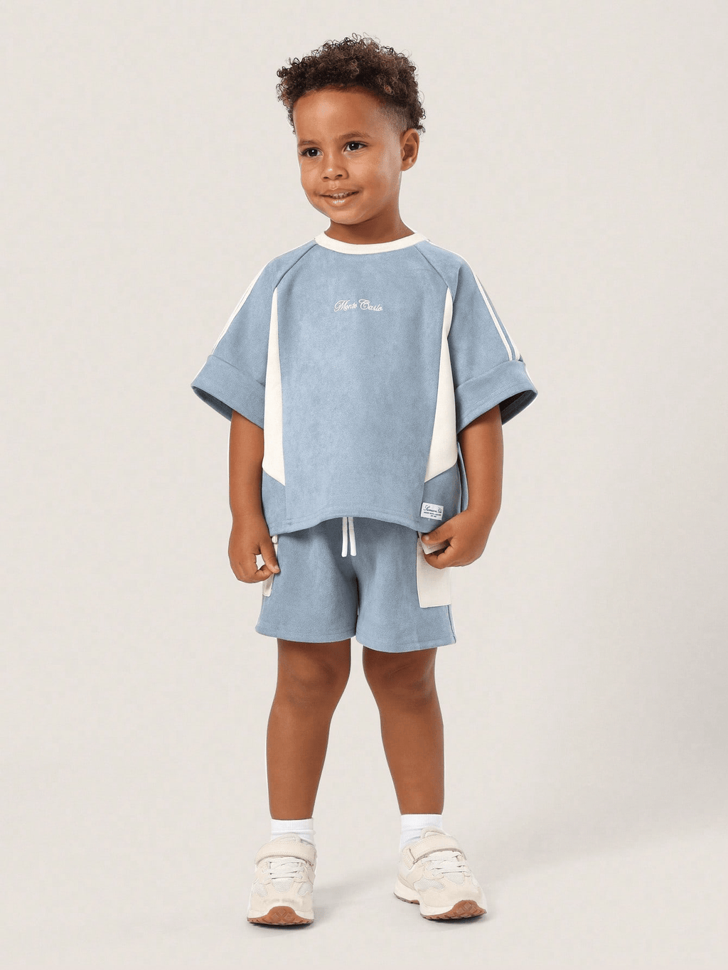 The Club Luxury Monte Carlo Designer Drop Shoulder Co - Ord Set Boys Two - Piece Kids Premium Tracksuit - Raab.pk