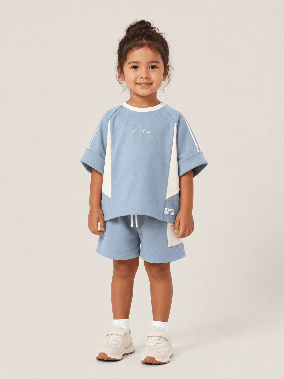 The Club Luxury Monte Carlo Designer Drop Shoulder Co-Ord Set Boys Two-Piece Kids Premium Tracksuit - Raab.pk